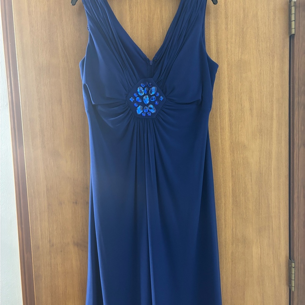 Scarlett Nite Sapphire Blue Gown with Jewel Details